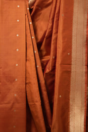 Copper Banarasi Silk Saree - SRCBSS861