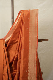 Copper Banarasi Silk Saree - SRCBSS861
