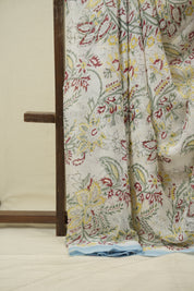 White HBP Chiffon Saree - SRWHCS49