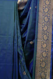 Peacock Blue Banarasi Silk Saree - SRPBBSS862