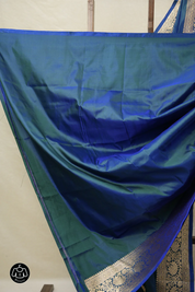 Peacock Blue Banarasi Silk Saree - SRPBBSS862