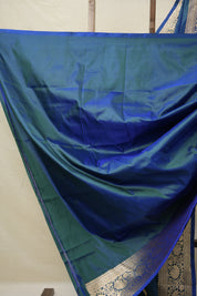Peacock Blue Banarasi Silk Saree - SRPBBSS862