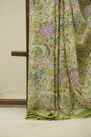 Pista Green HBP Chiffon Saree - SRPGHCS64