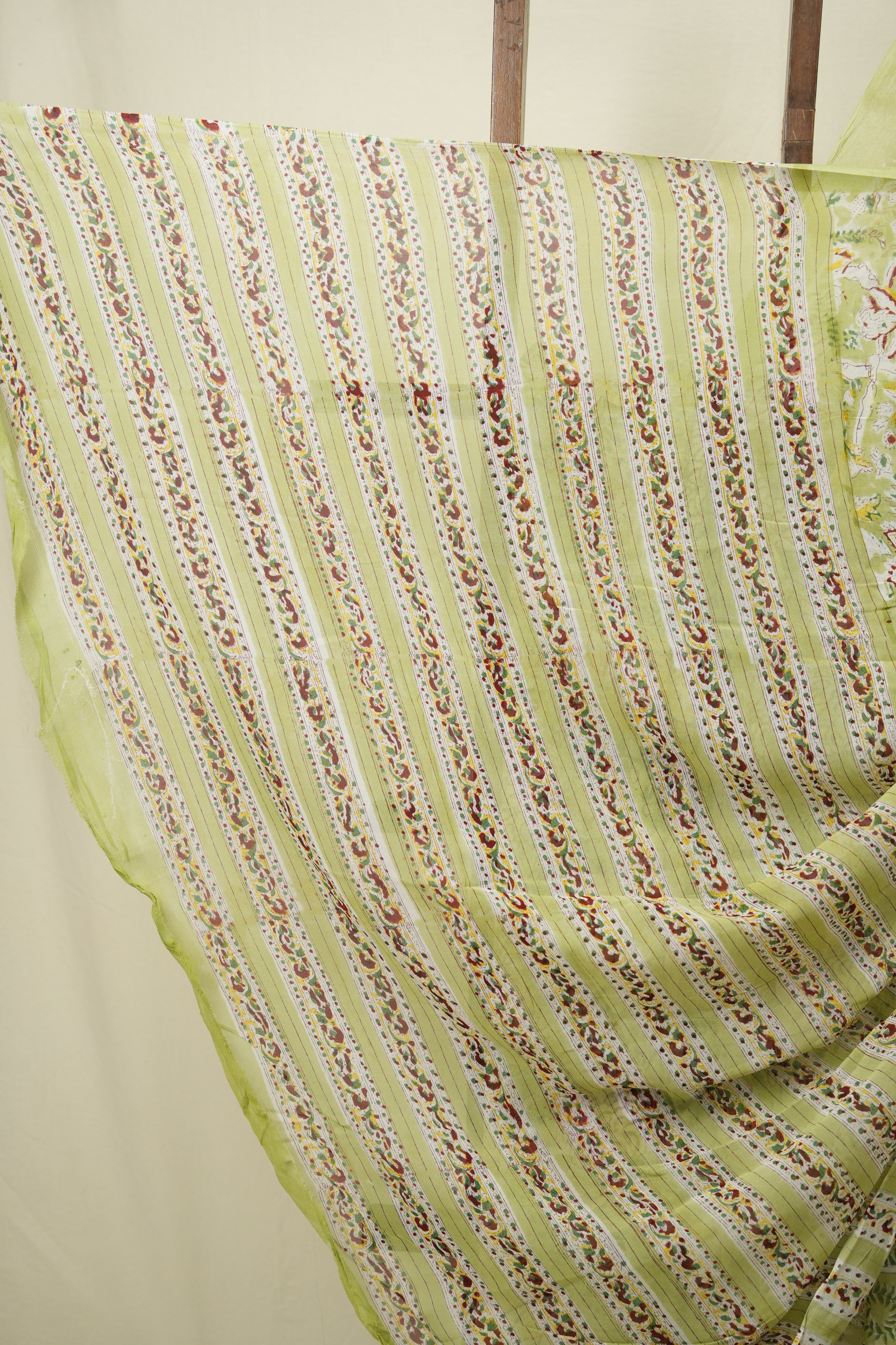 Pista Green HBP Chiffon Saree - SRPGHCS64