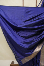 Navy Blue Banarasi Silk Saree - SRNBBSS860