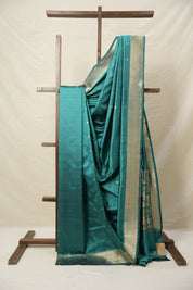 Rama Green Banarasi Silk Saree - SRRGBSS863