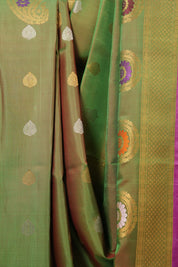 Green Gadwal Silk Saree - SRGGSS326