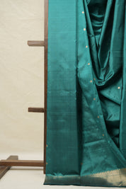 Rama Green Banarasi Silk Saree - SRRGBSS863