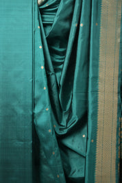 Rama Green Banarasi Silk Saree - SRRGBSS863