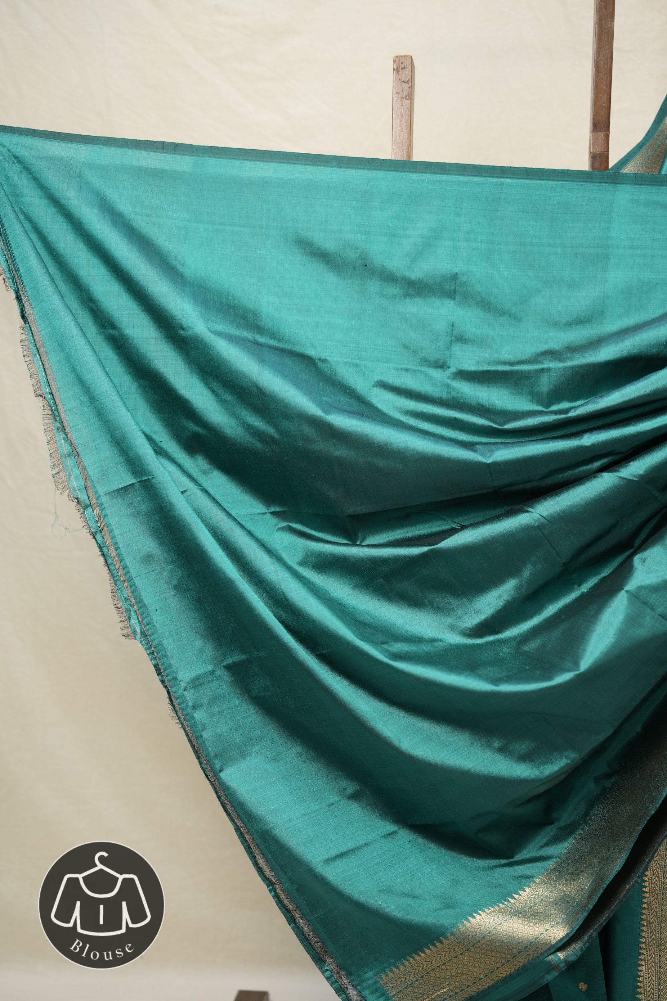 Rama Green Banarasi Silk Saree - SRRGBSS863