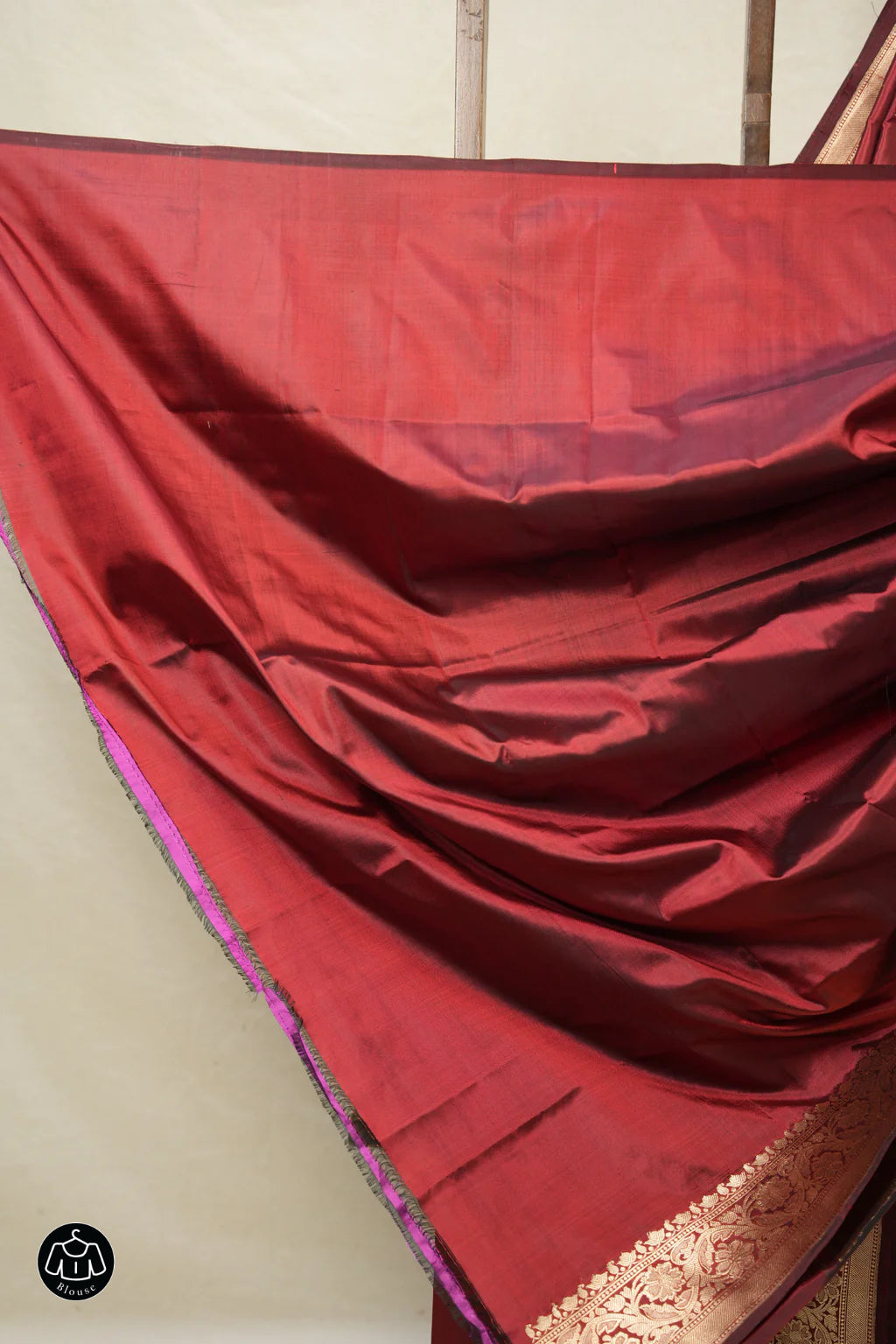 Maroon Banarasi Silk Saree - SRMBSS864