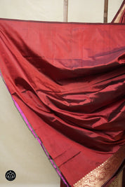 Maroon Banarasi Silk Saree - SRMBSS864