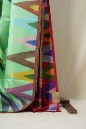 Parrot Green Gadwal Silk Saree - SRPGGSS306