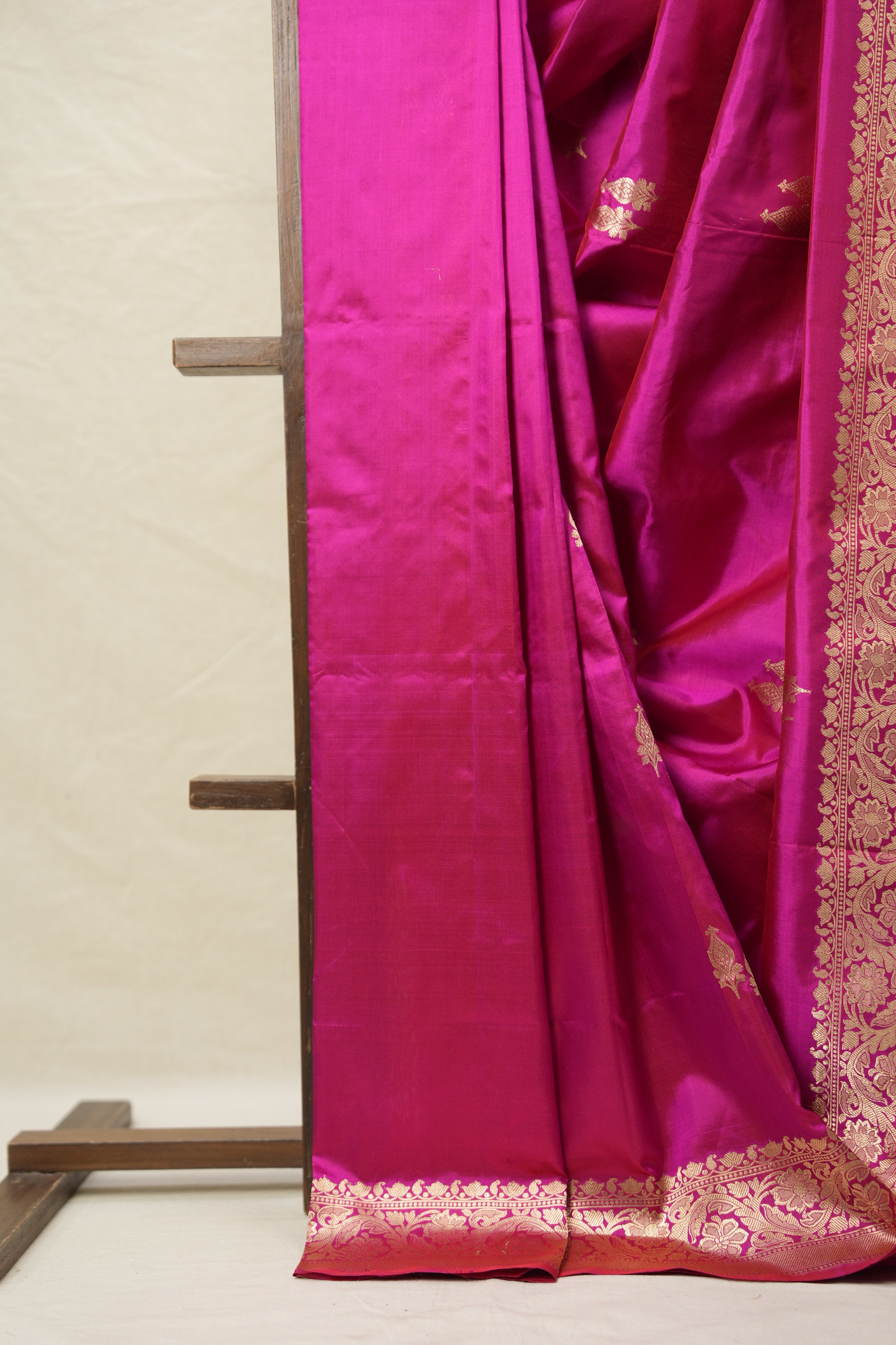Rani Pink Banarasi Silk Saree - SRRPBSS868