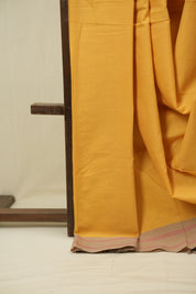 Yellow Cotton IIkal Saree - SRYCIS1136