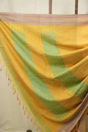 Yellow Cotton IIkal Saree - SRYCIS1136