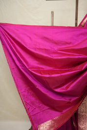 Rani Pink Banarasi Silk Saree - SRRPBSS868