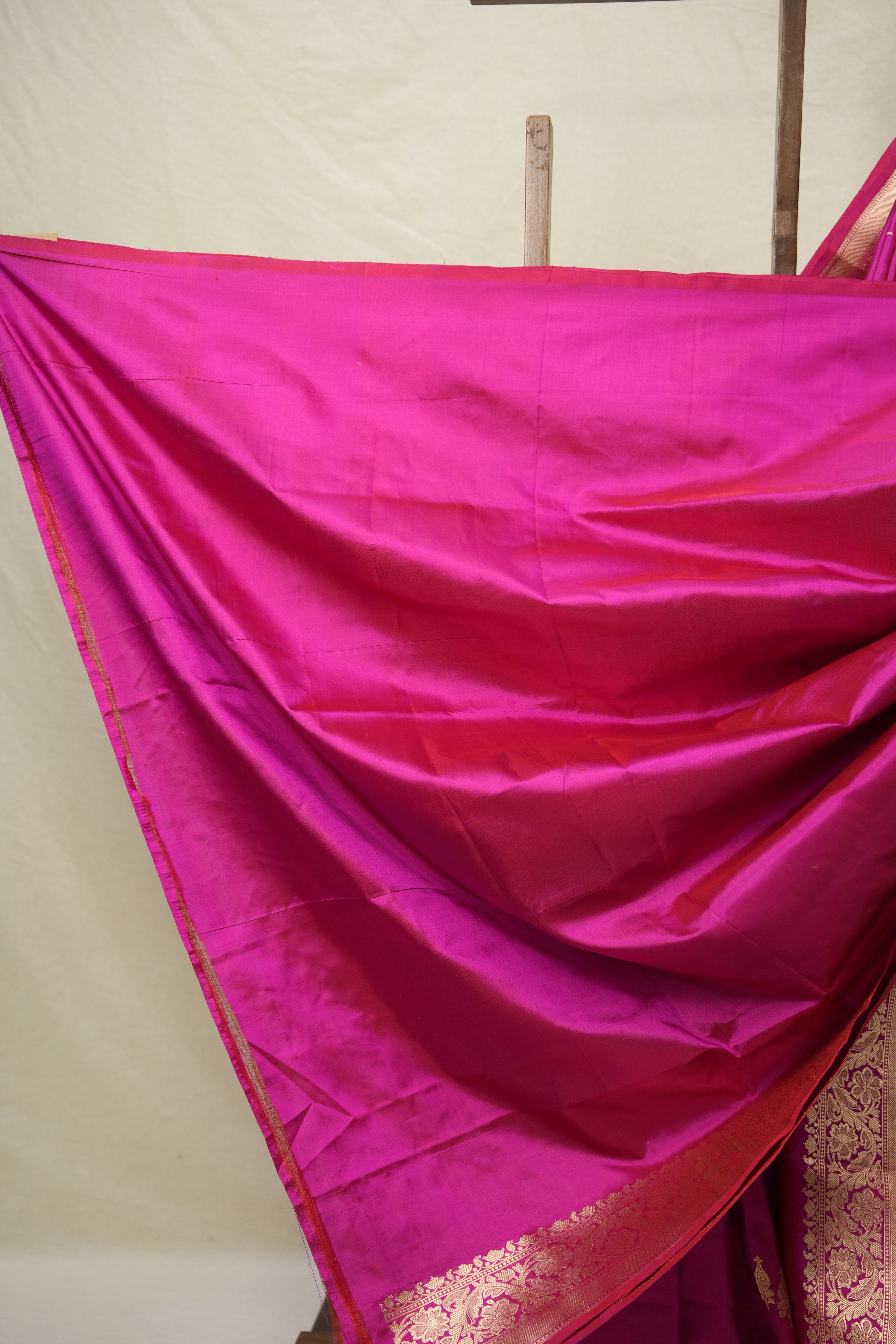 Rani Pink Banarasi Silk Saree - SRRPBSS868