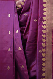 Purple Banarasi Silk Saree - SRPBSS867