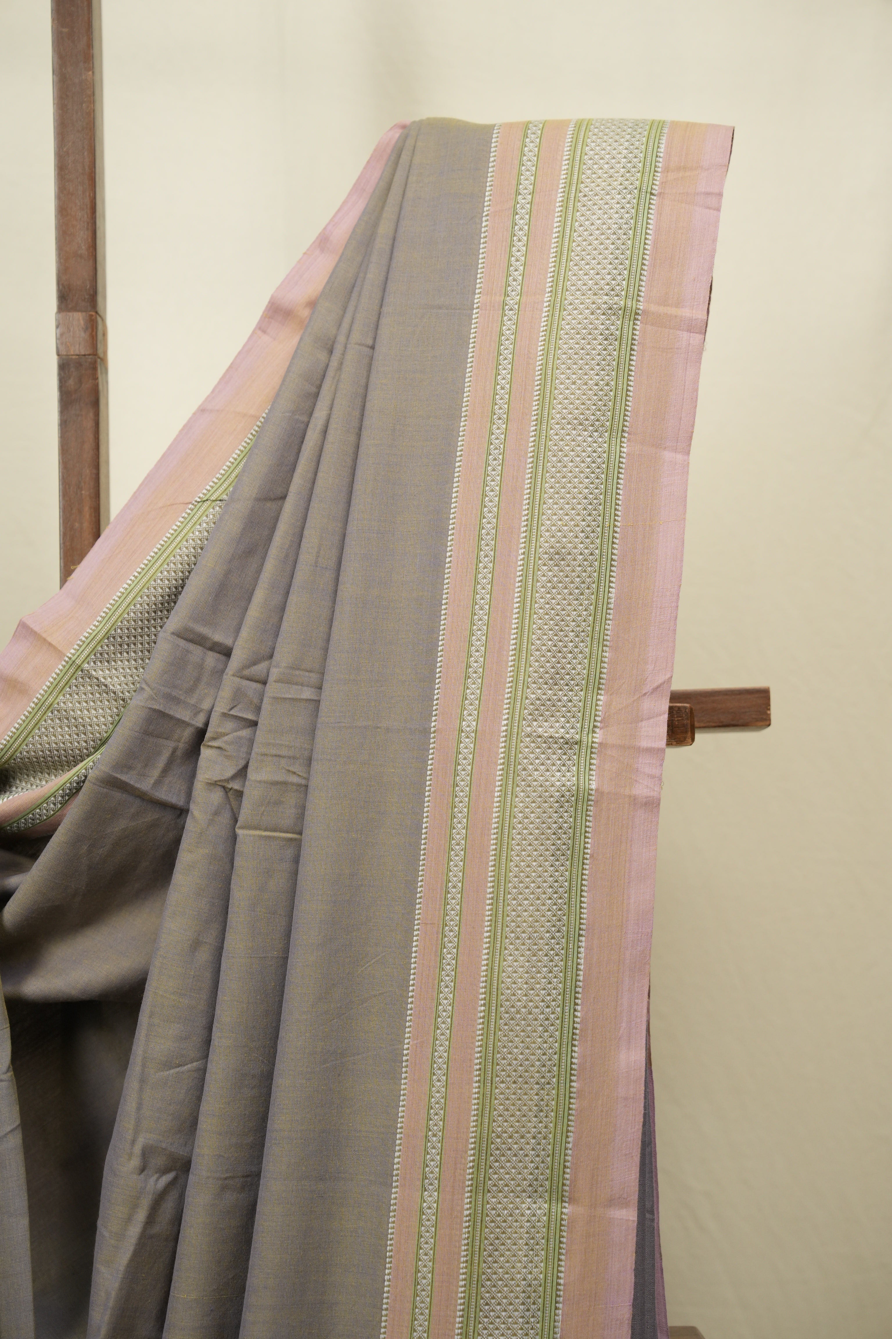 Dual Tone Blue Cotton IIkal Saree - SRDTBCIS1127