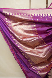 Purple Banarasi Silk Saree - SRPBSS867