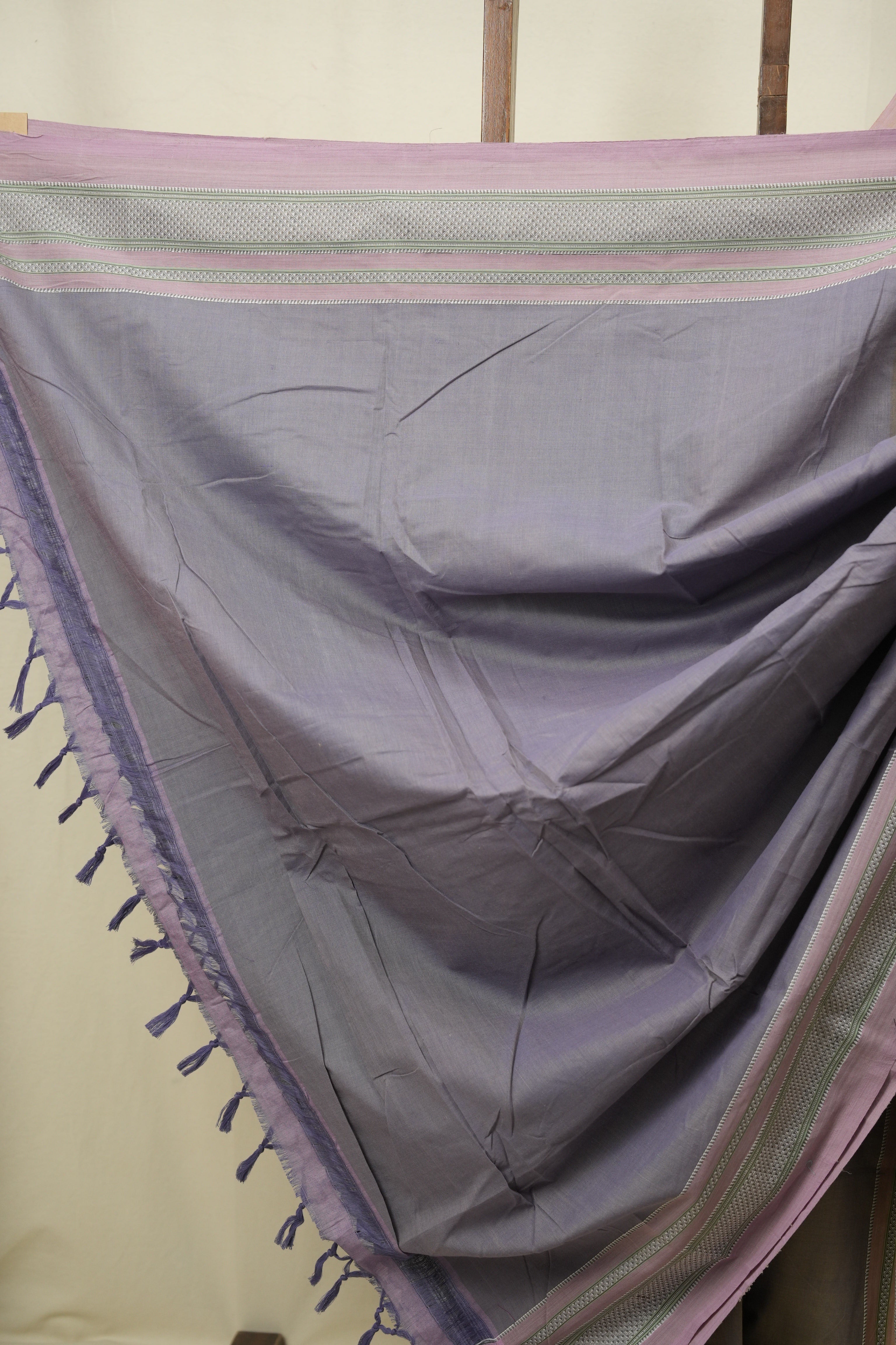 Dual Tone Blue Cotton IIkal Saree - SRDTBCIS1127