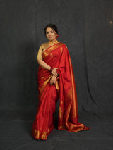 Red Kanjivaram Silk Saree - SRRKSS1018