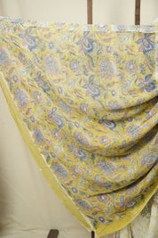 White HBP Chiffon Saree - SRWHCS50