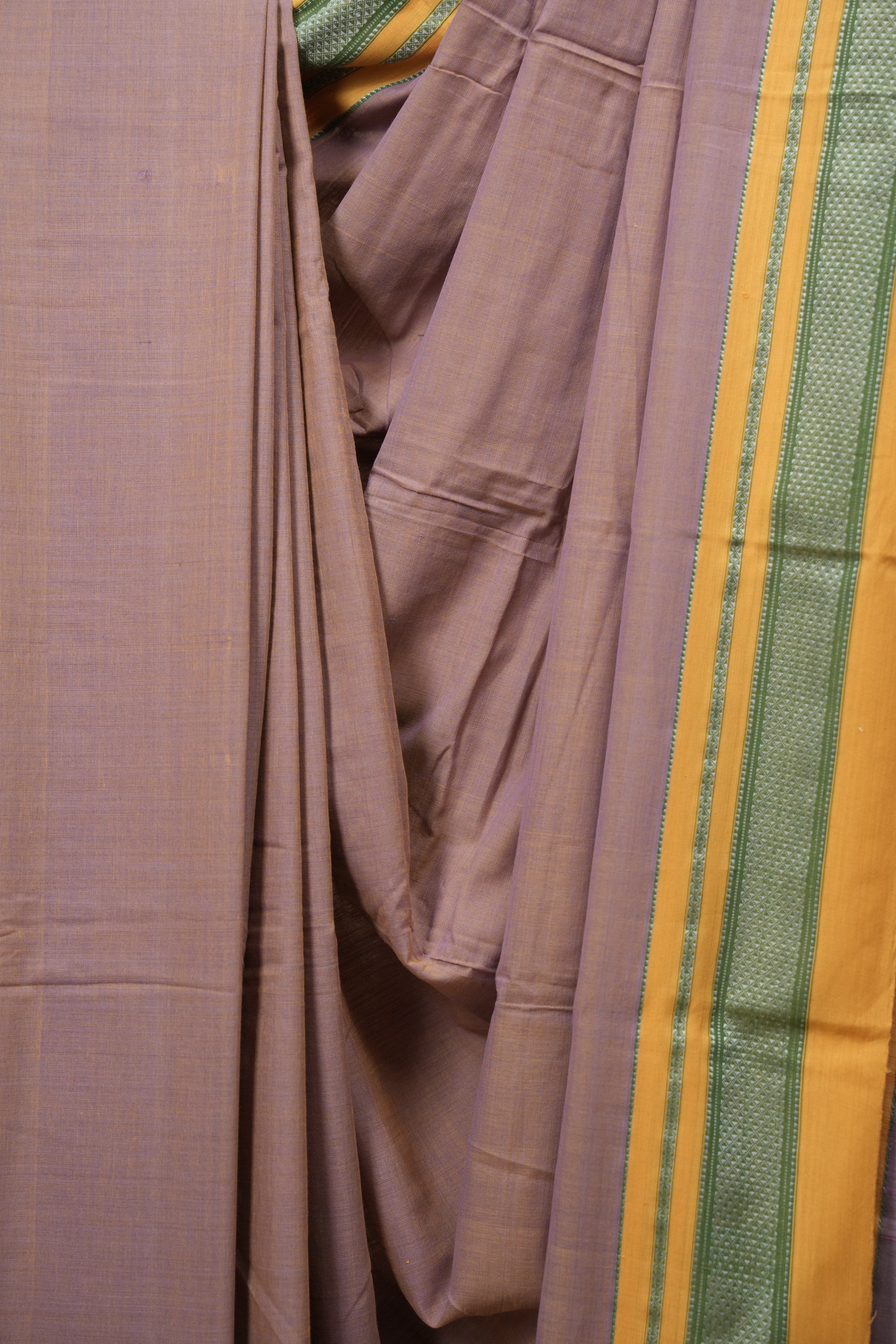 Lavender Cotton IIkal Saree - SRLCIS1135