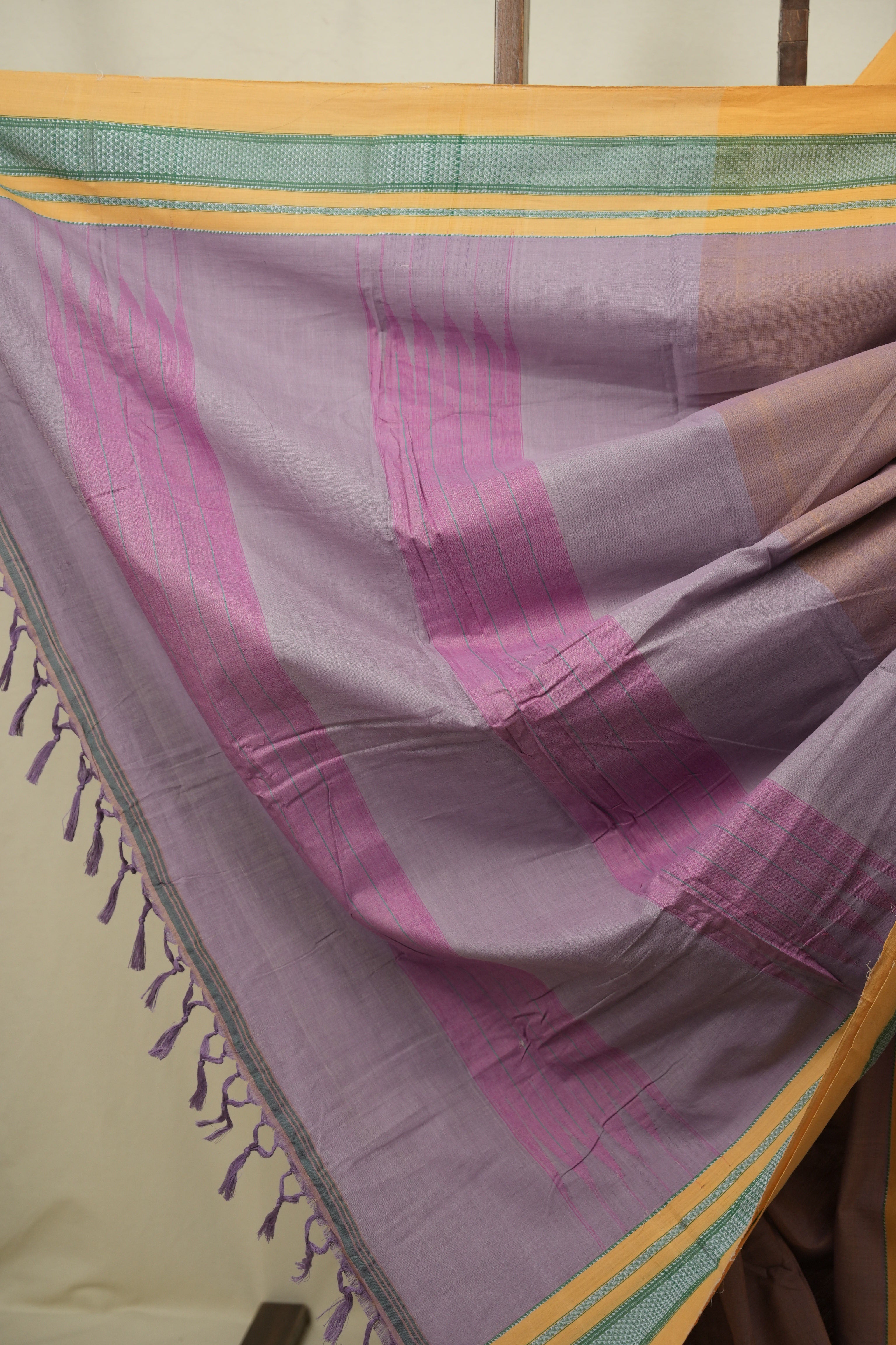 Lavender Cotton IIkal Saree - SRLCIS1135