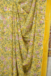 Yellow HBP Chiffon Saree - SRYHCS56