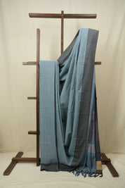 Blue Cotton IIkal Saree - SRBCIS1134
