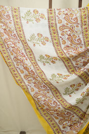 Yellow HBP Chiffon Saree - SRYHCS56