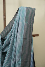 Blue Cotton IIkal Saree - SRBCIS1134