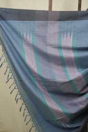 Blue Cotton IIkal Saree - SRBCIS1134