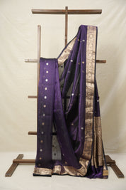 Deep Violet Tissue Banarasi Silk Saree - SRDVTBSS32