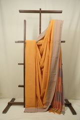 Turmeric Cotton IIkal Saree - SRTCIS1129