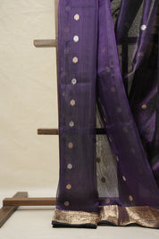 Deep Violet Tissue Banarasi Silk Saree - SRDVTBSS32