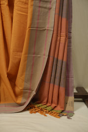 Turmeric Cotton IIkal Saree - SRTCIS1129