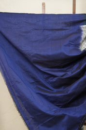 Grey Teal Blue Pochampalli Cotton Ikat Saree - SRGTBPCIS589