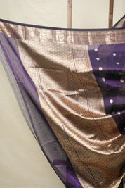 Deep Violet Tissue Banarasi Silk Saree - SRDVTBSS32