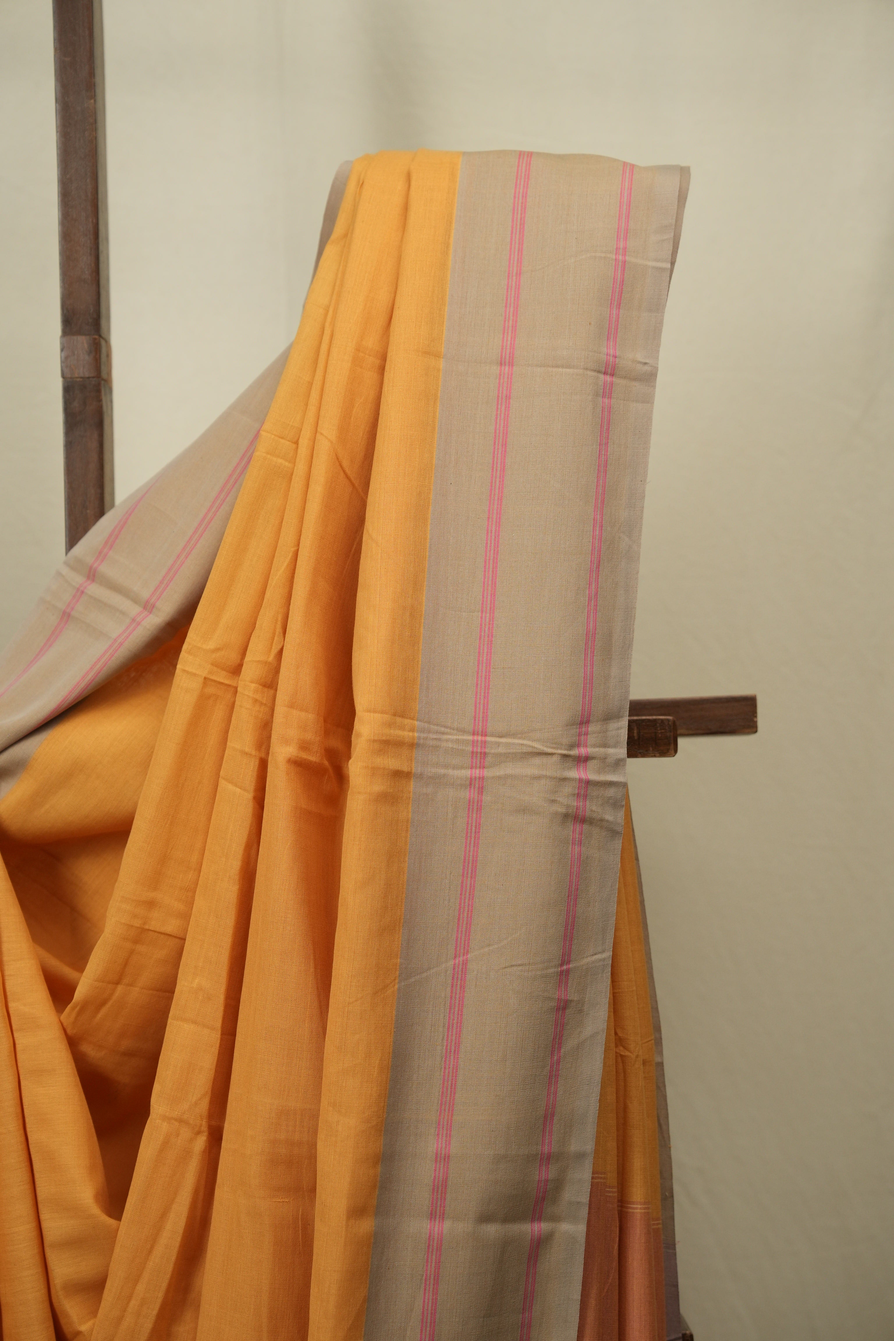 Turmeric Cotton IIkal Saree - SRTCIS1129