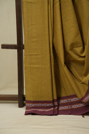 Yellow Cotton IIkal Saree - SRYCIS1128