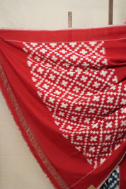 Peacock Blue Pochampalli Cotton Ikat Saree - SRPBPCIS587