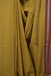 Yellow Cotton IIkal Saree - SRYCIS1128