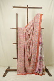 Peach HBP Chiffon Saree - SRPHCS58
