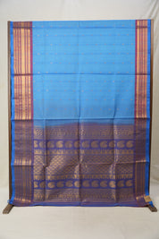 Blue Gadwal Cotton Silk Saree - SRBGCSS141