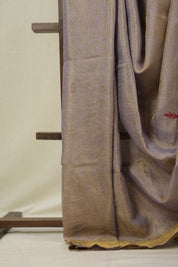 Lilac Tissue Linen Jamdani Saree - SRLTLJS188