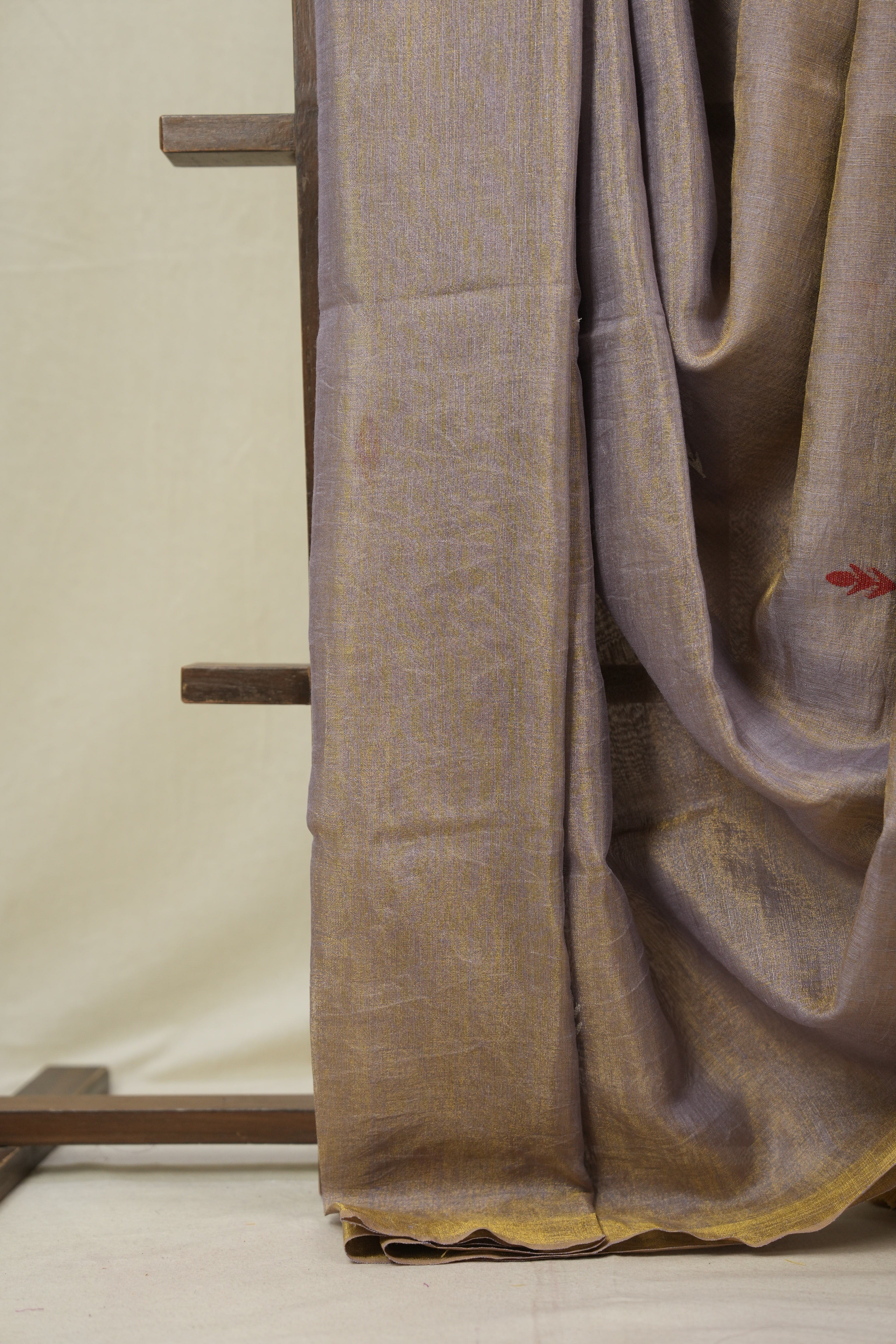 Lilac Tissue Linen Jamdani Saree - SRLTLJS188