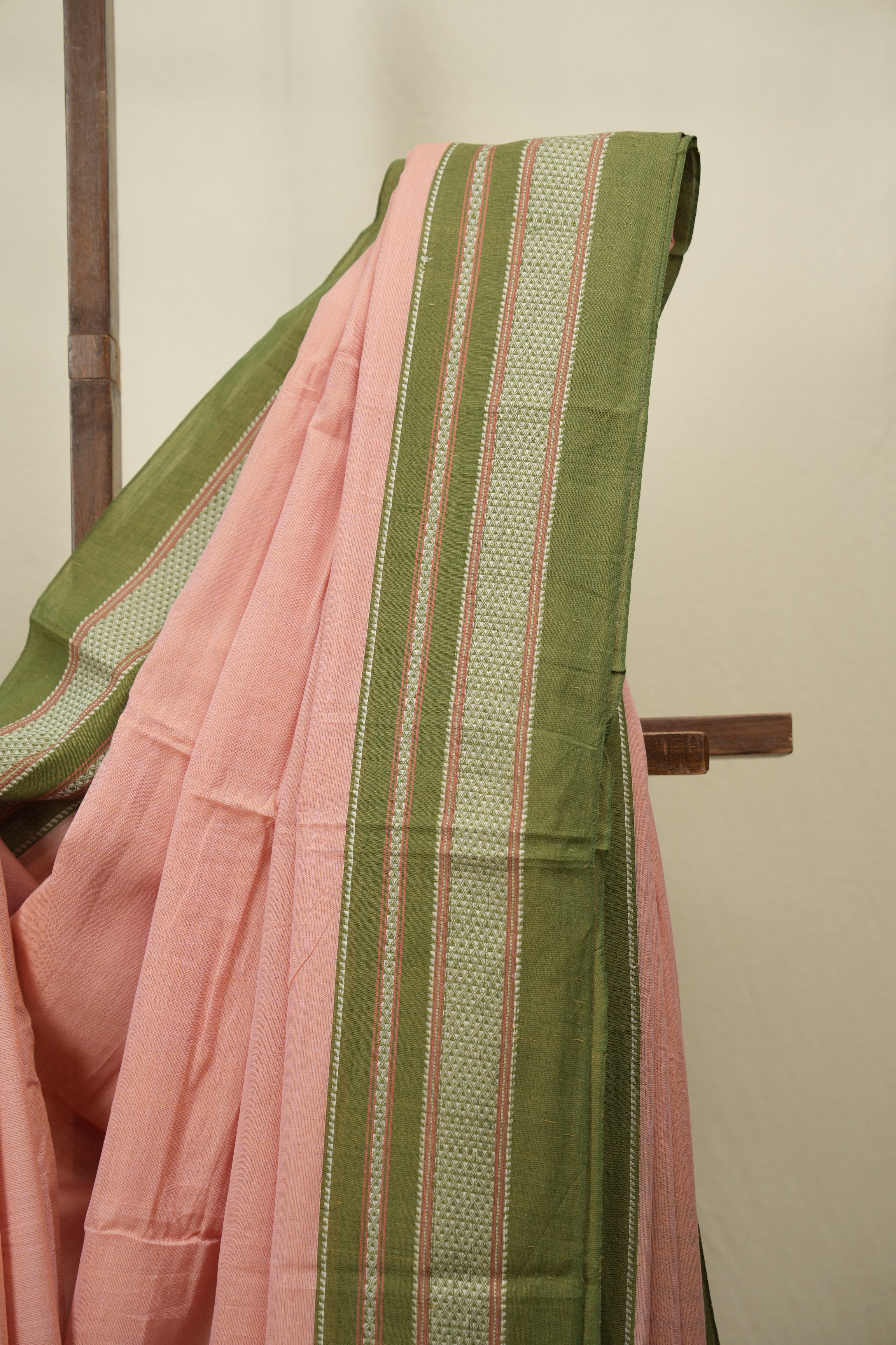 Peach Cotton IIkal Saree - SRPCIS1132